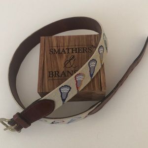 Men’s Smathers and Branson needlepoint belt